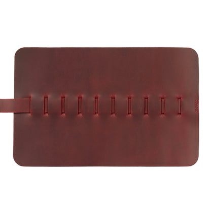 Personalized Fountain Pen Case Hand Crafted, Top Grain Leather Roll Pencil Holder, Quality Pencil Pouch, Stylish Pen Holder, Customized Case