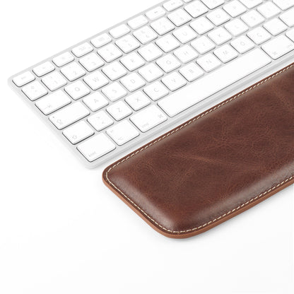 Personalized Top Grain Leather Keyboard Pad with Wrist Rest, Handcrafted Custom Desk Mat, Ergonomic Large Office Desk Pad, Desk Decor