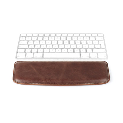Personalized Top Grain Leather Keyboard Pad with Wrist Rest, Handcrafted Custom Desk Mat, Ergonomic Large Office Desk Pad, Desk Decor