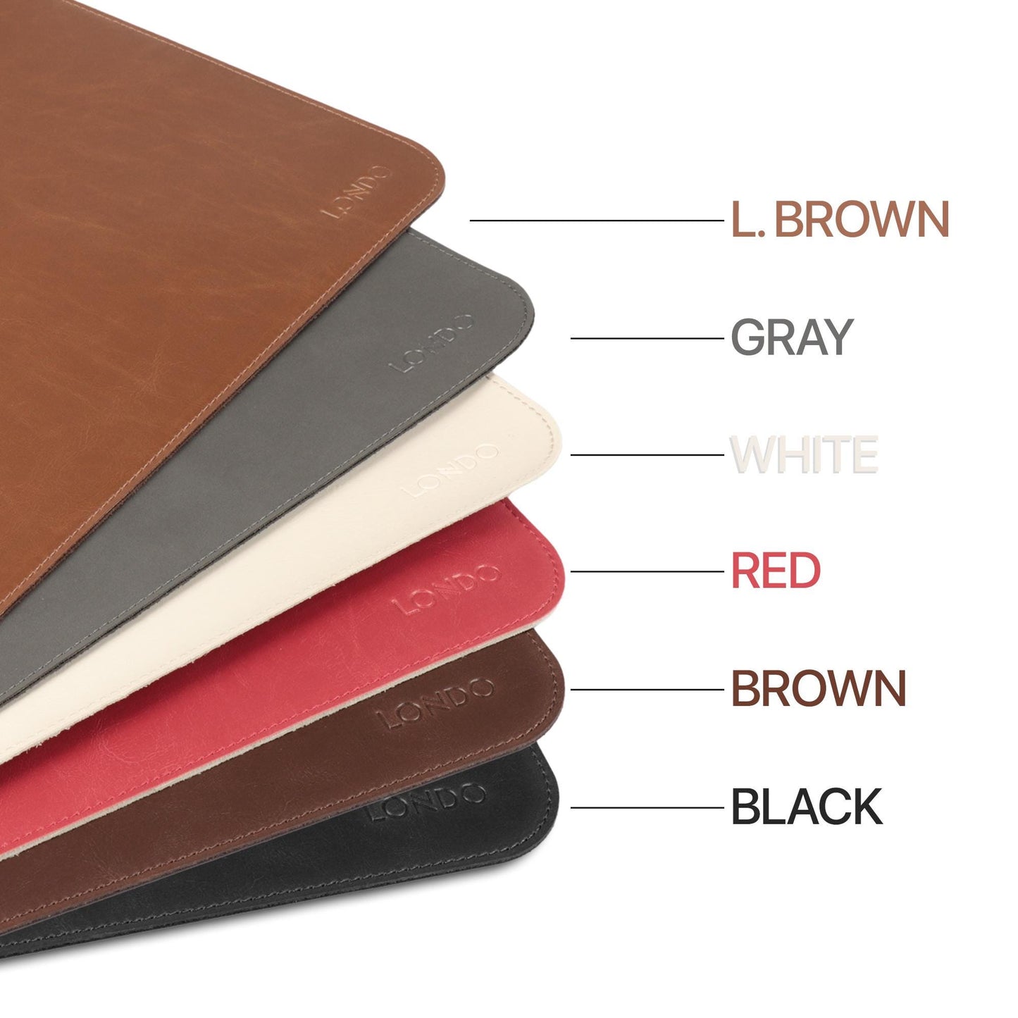 Personalized Leather Mouse Pad - Large Custom Desk Mat, Monogrammed Office Decor, Gifts for Him, Her, Coworker