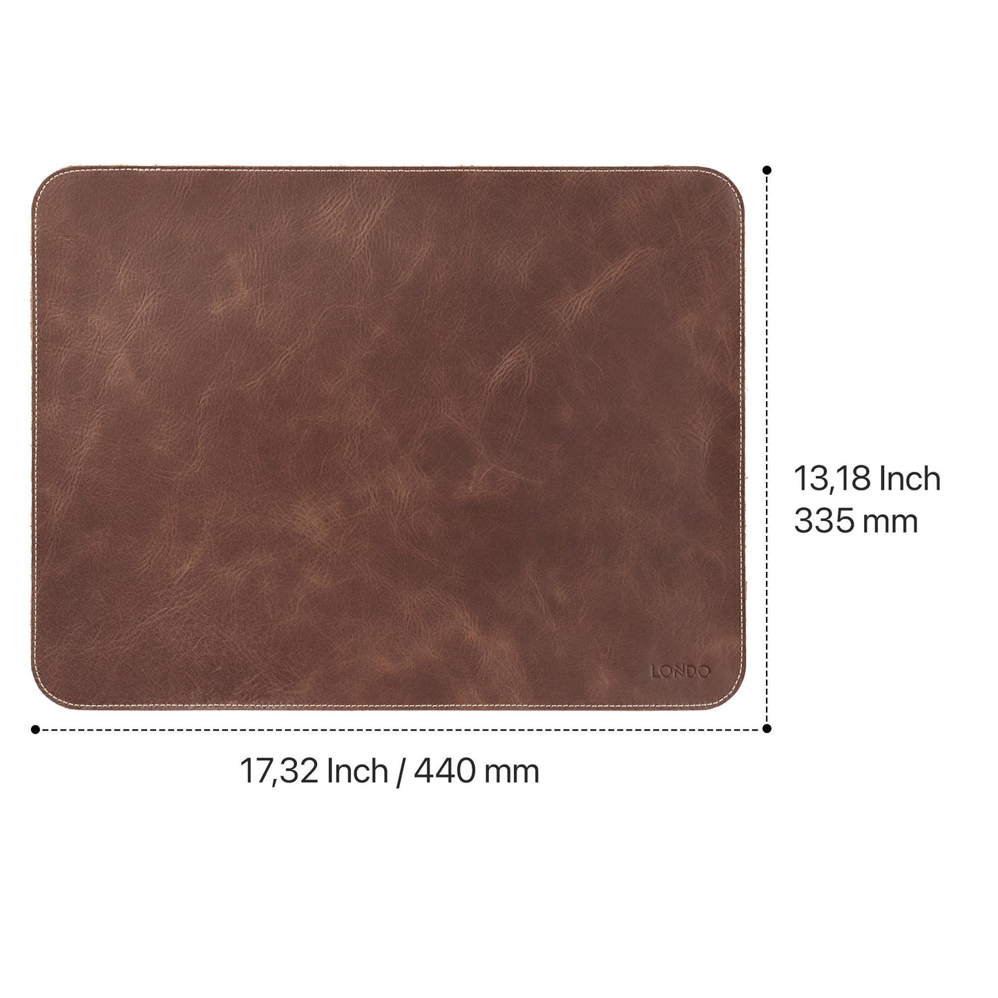 Personalized Top Grain Leather Mouse Pad - Desk Mat for Keyboard and Mouse, Large Leather Office Desk Pad, Customized Office Decor