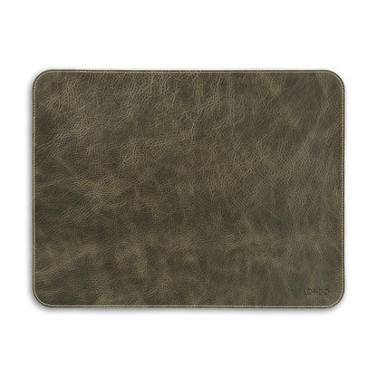 Personalized Top Grain Leather Mouse Pad - Desk Mat for Keyboard and Mouse, Large Leather Office Desk Pad, Customized Office Decor