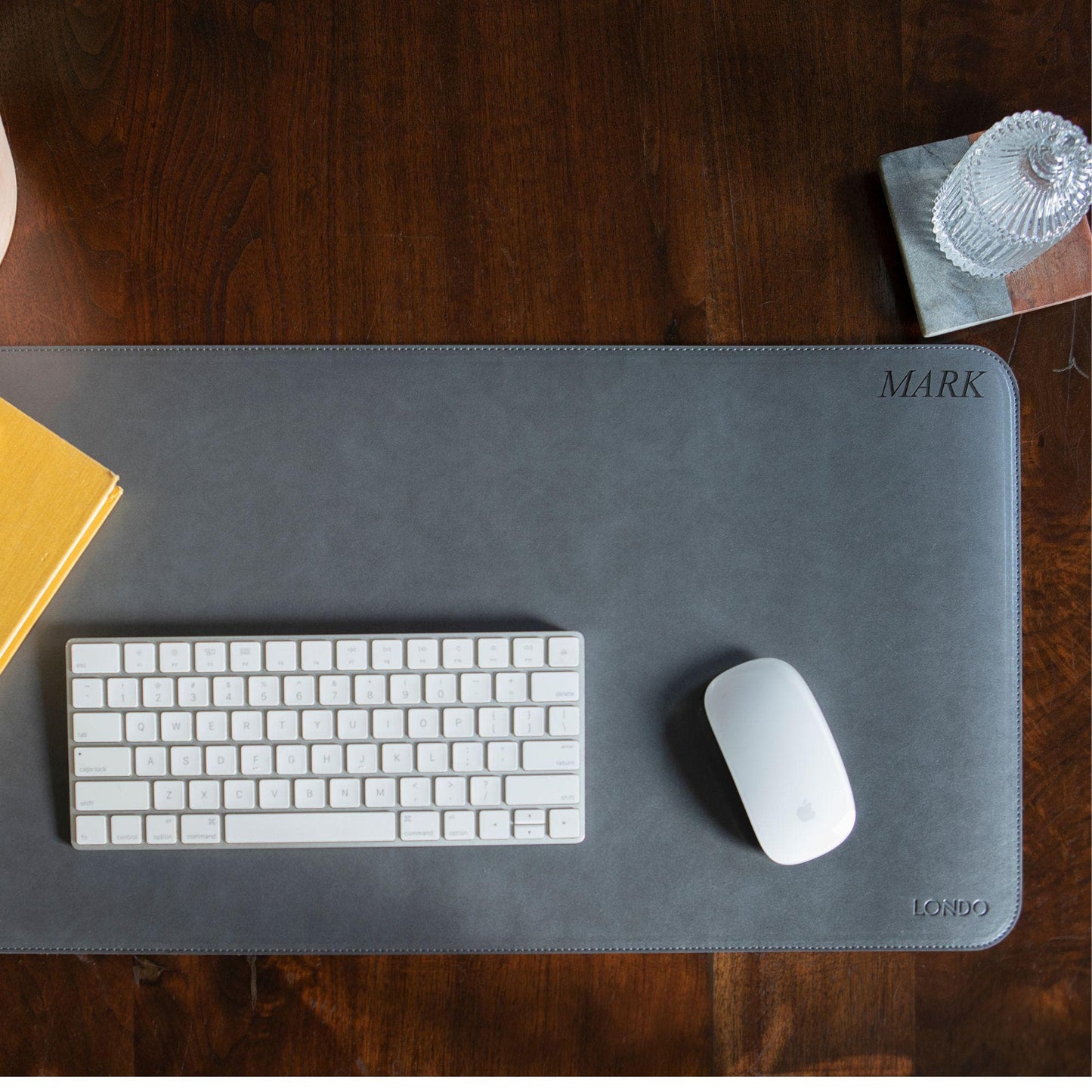 Personalized Hand Crafted Mouse Pad, Gaming Mouse Pad, Custom Desk Mouse Pad, Leather Large Mouse Pads, Extended Desk Pad, Tech Accessories