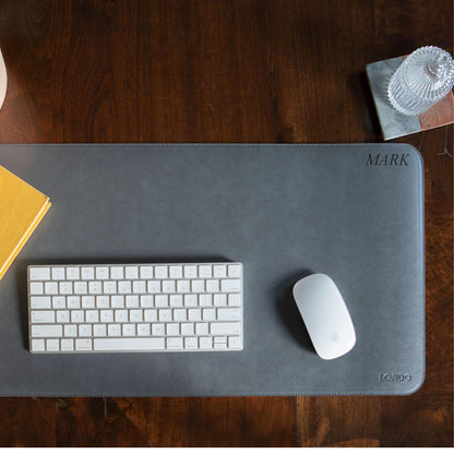 Personalized Hand Crafted Mouse Pad, Gaming Mouse Pad, Custom Desk Mouse Pad, Leather Large Mouse Pads, Extended Desk Pad, Tech Accessories